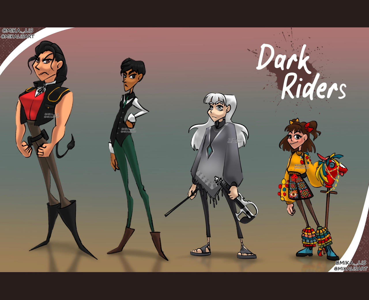 Dark Riders 1 by MIKALISART on DeviantArt