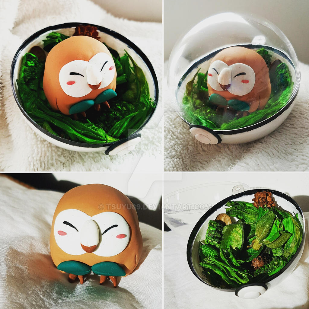 Rowlet pokemon in pokeball by Tsuyu89 on DeviantArt