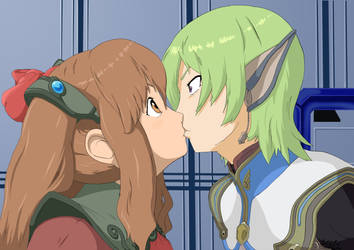 Faize and Lymle kiss moment