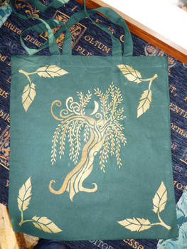 Moonwillow Stencilled Bag