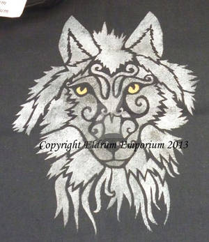 Wolf's Head stencil design