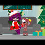 during the Christmas time with the others