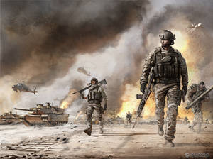 Modern War Illustration