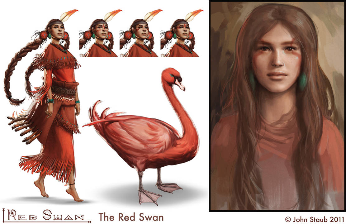 The Red Red Swan by dustsplat on DeviantArt