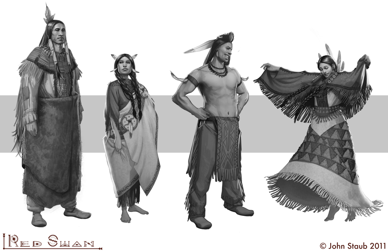 The Red Swan - Various characters