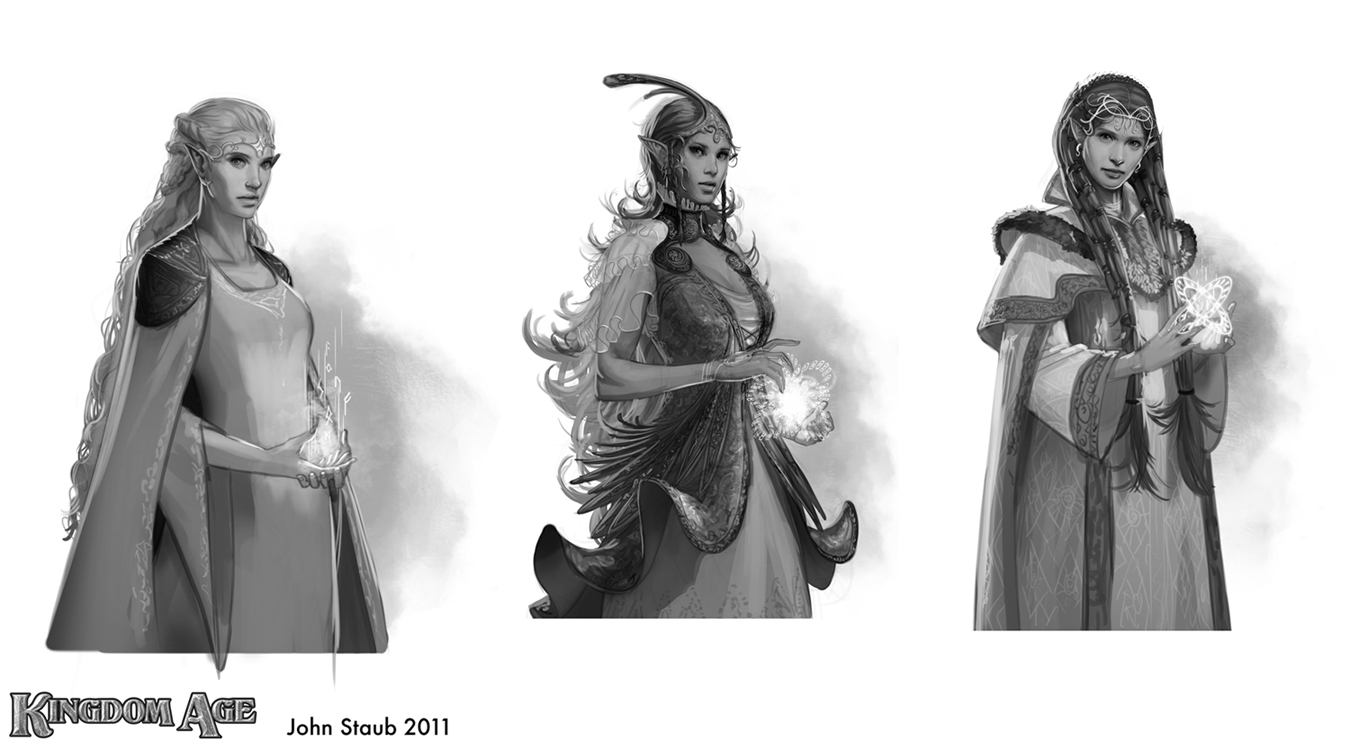 Kingdom Age - Elf Sketches