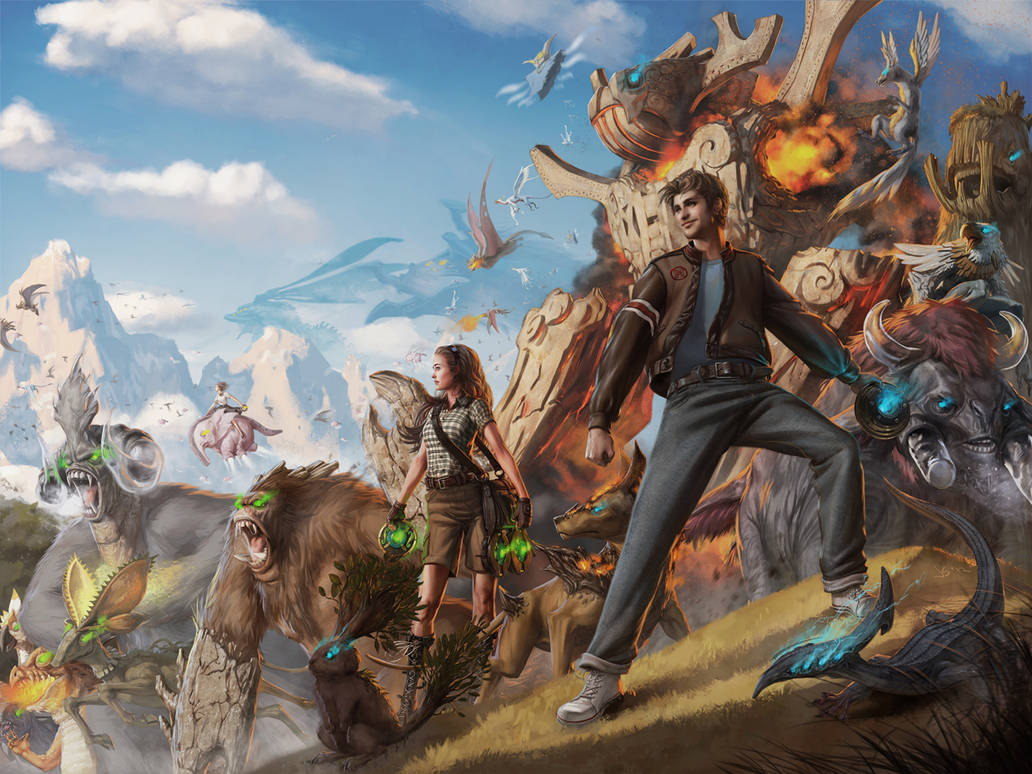 Monster Quest Title screen by dustsplat on DeviantArt