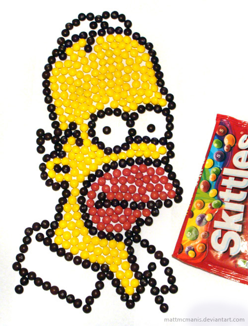 Homer Simpson Skittles