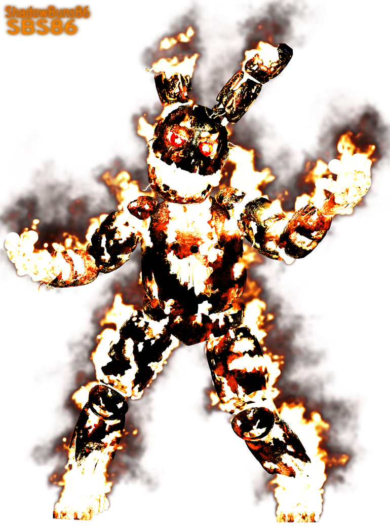 Springtrap Ar Version (AR AU)Flaming Springtrap(2022 Update) by ShadowBuns86 on DeviantArt