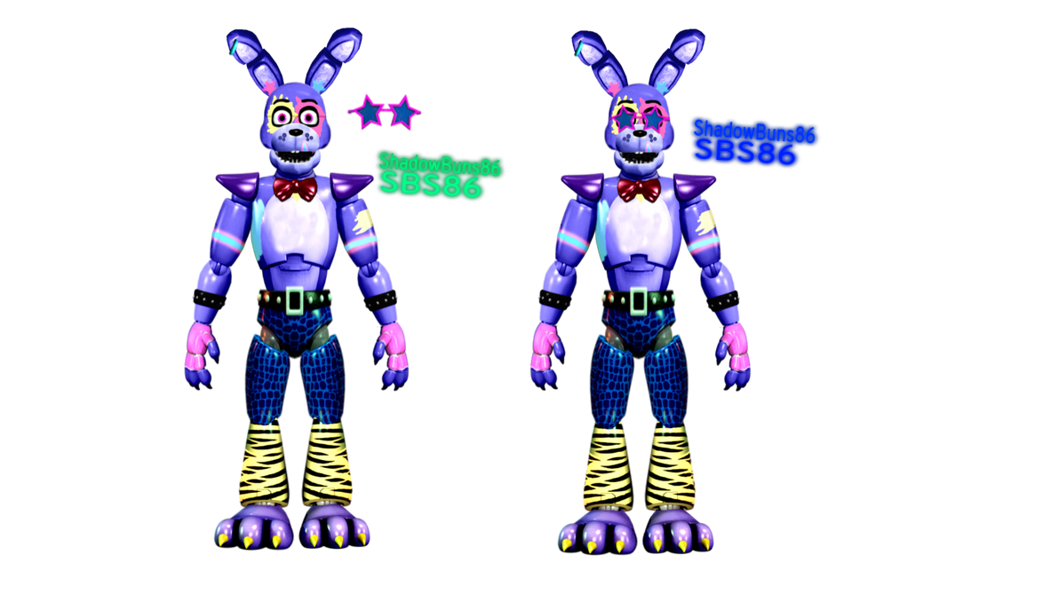 Blank Glamrock Bonnie PNG Pack by Tooflless on DeviantArt