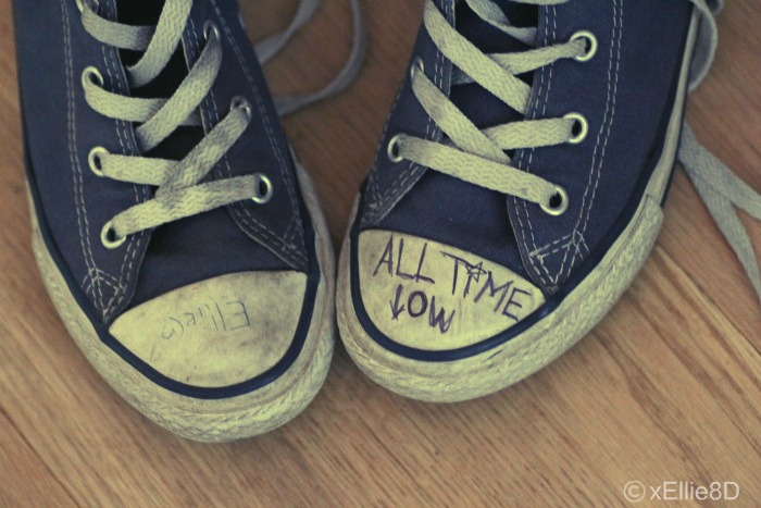 All Time Low shoes.