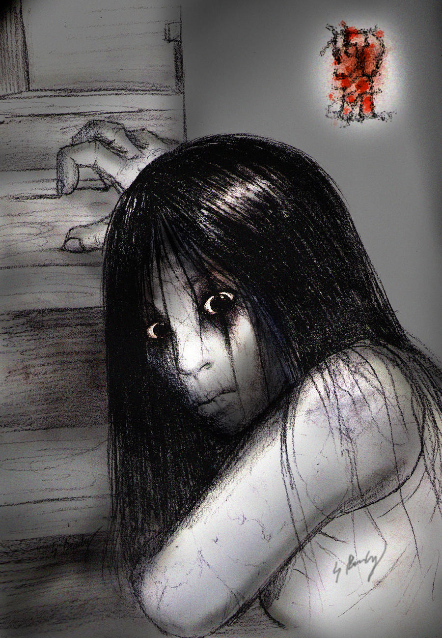 Kayako Saeki Staircase by UncleHappy5 on DeviantArt