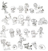 Cartoon Character Doodles