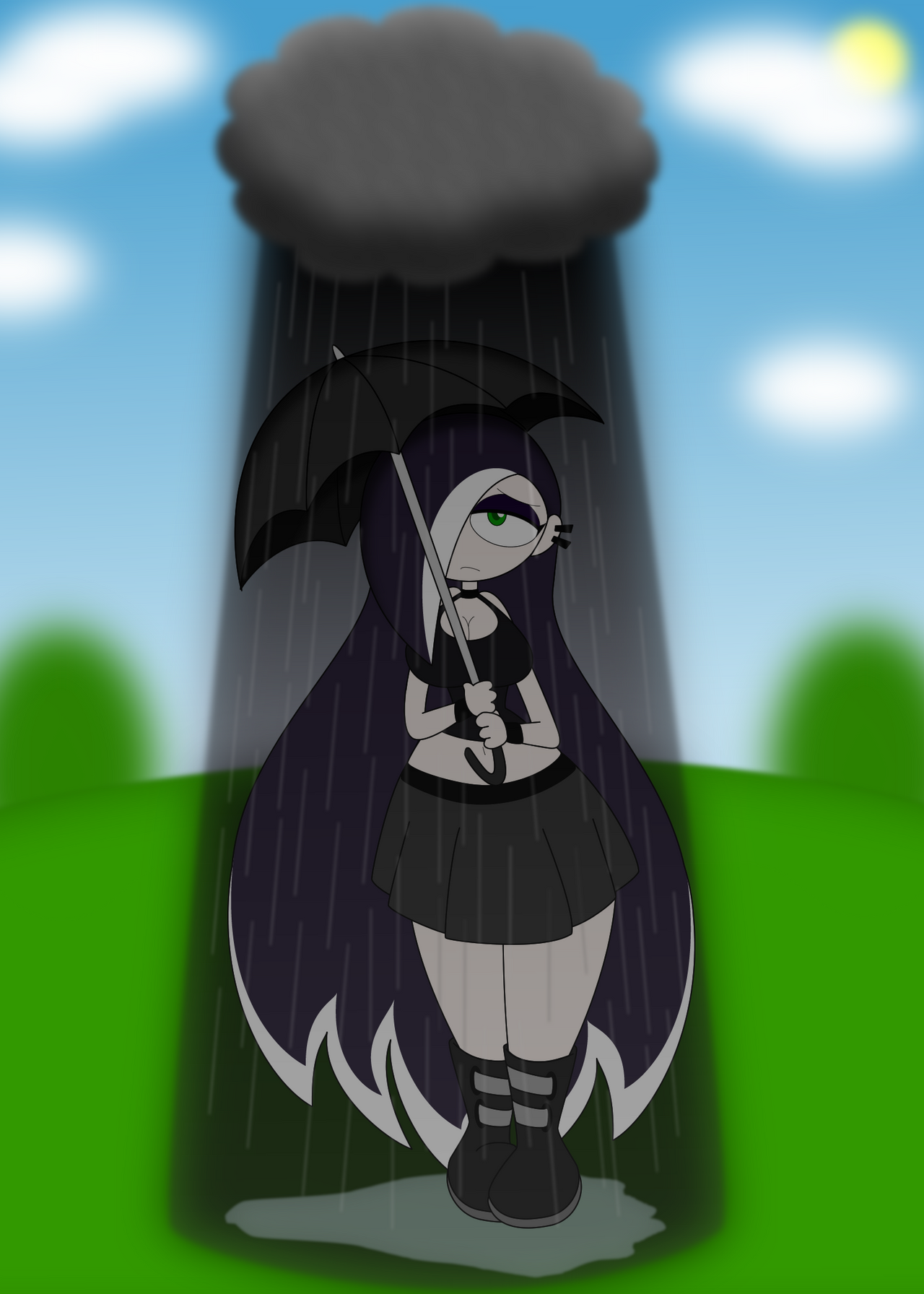 Sadie in the Rain by LimeTH on DeviantArt