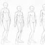Female body sketches
