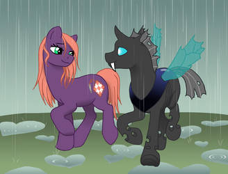 MLP - Cotton 'n Greg in the rain