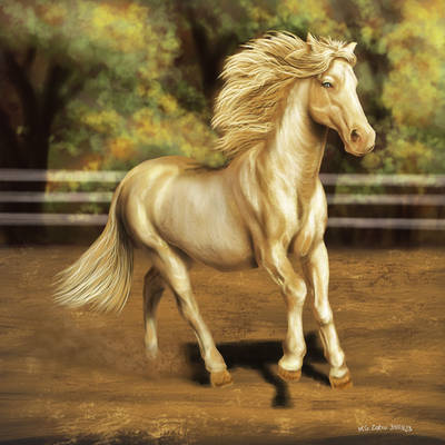 Golden horse