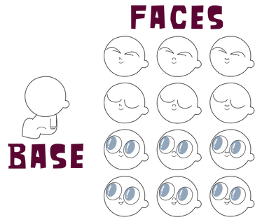 TD Baby Base+Sample Faces