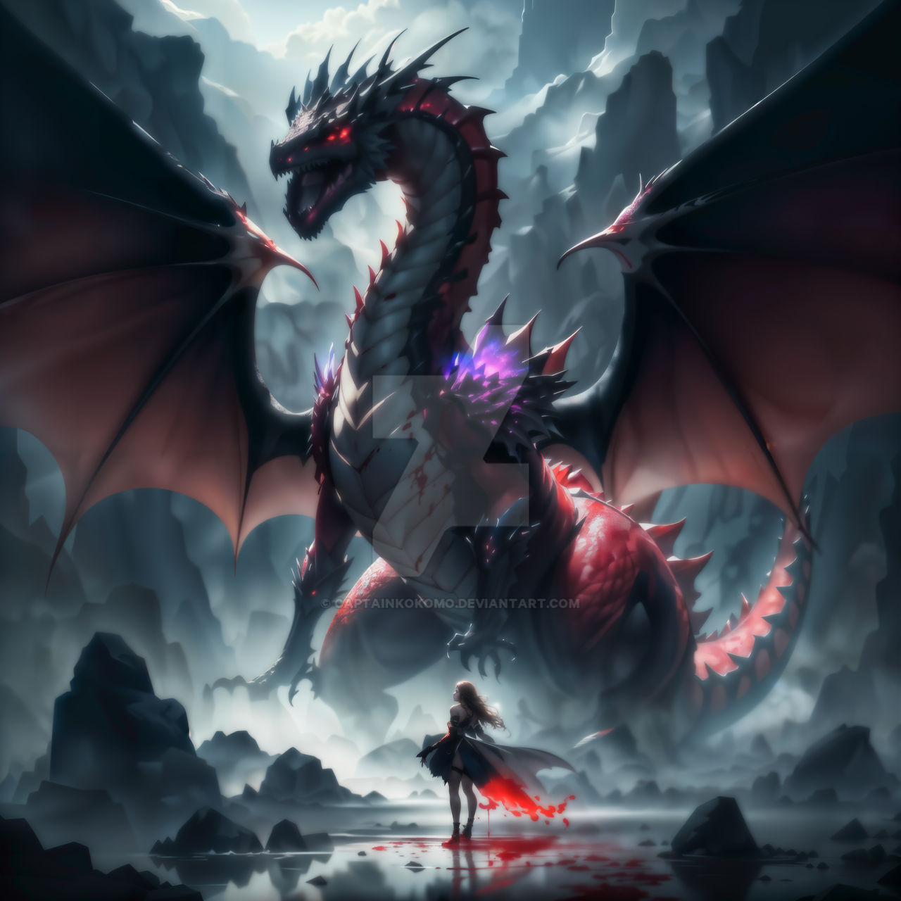 Blood Dragon By CaptainKokomo On DeviantArt blood-dragon-by-captainkokomo-on-deviantart