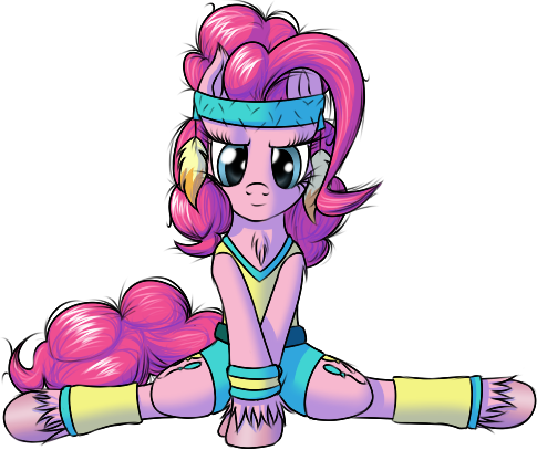 Pinkie Pie's leg split