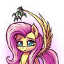 Fluttershy and mistletoe