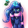 Luna and mistletoe