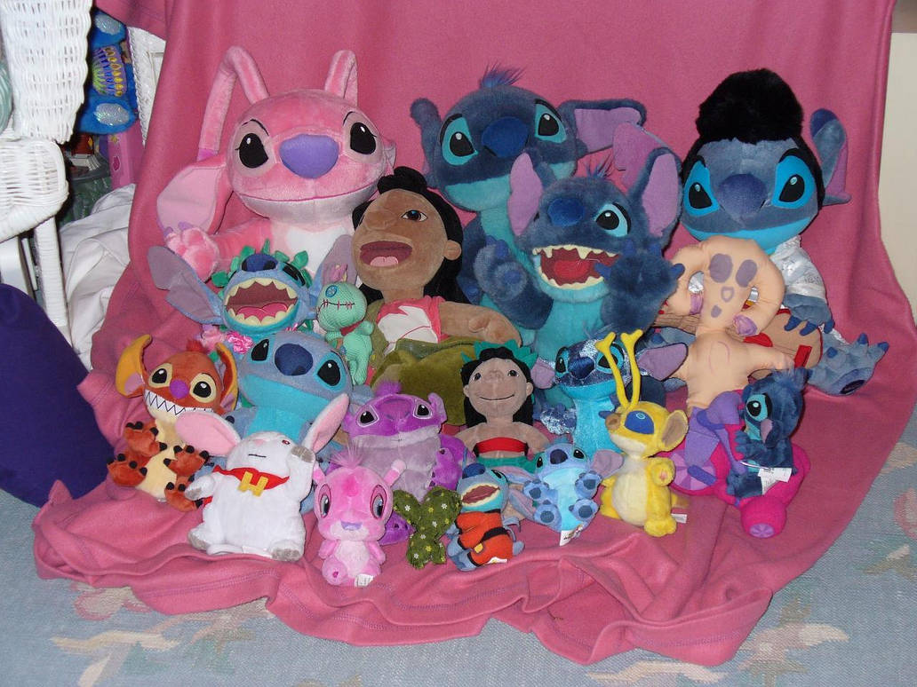 My Stitch plushies by baudelairestitch on DeviantArt