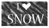 I love snow stamp by baudelairestitch