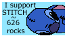 I support Stitch stamp by baudelairestitch