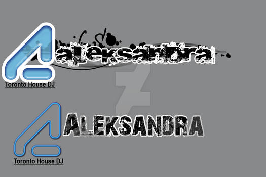 DJ Aleksandra logo concept2