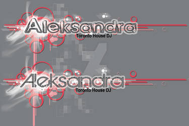 DJ Aleksandra logo concept 5