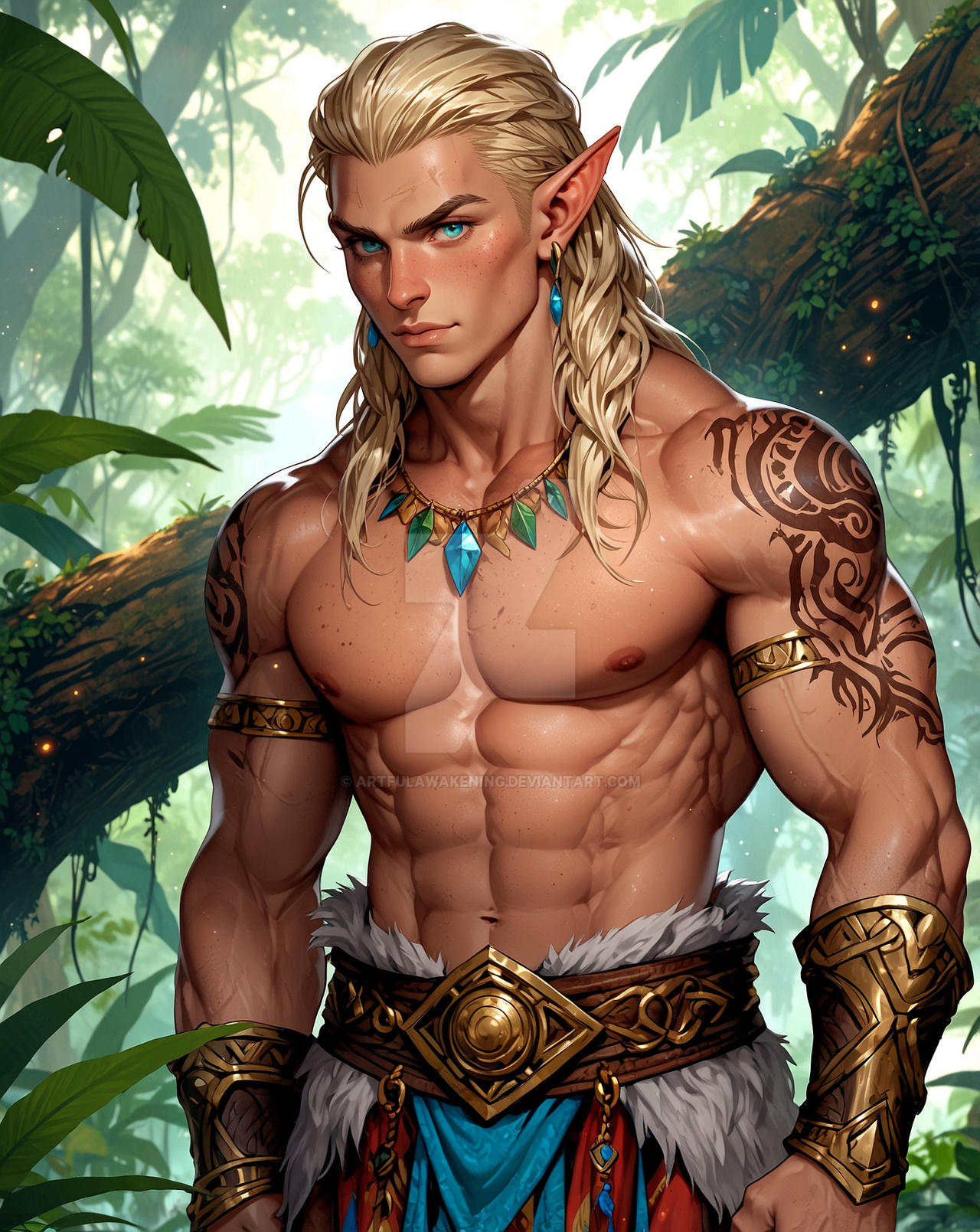 Buff Elf Man Elf men by artfulawakening on DeviantArt