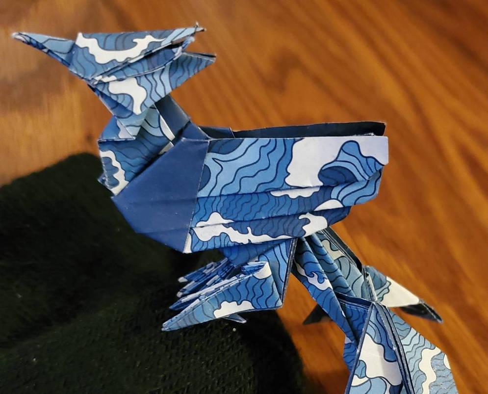 Origami Sitting Phoenix by AlexOrigamiArt on DeviantArt