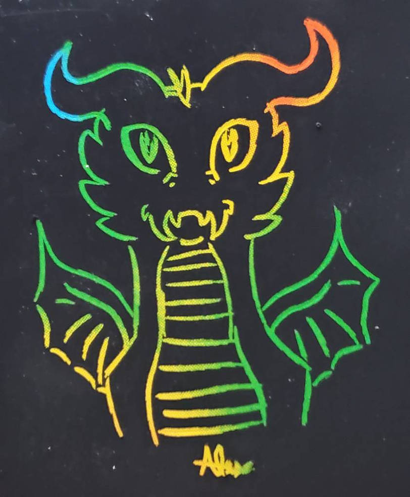 Dragon Chicken Scratch Pattern Dragon Scratch by AlexOrigamiArt on DeviantArt