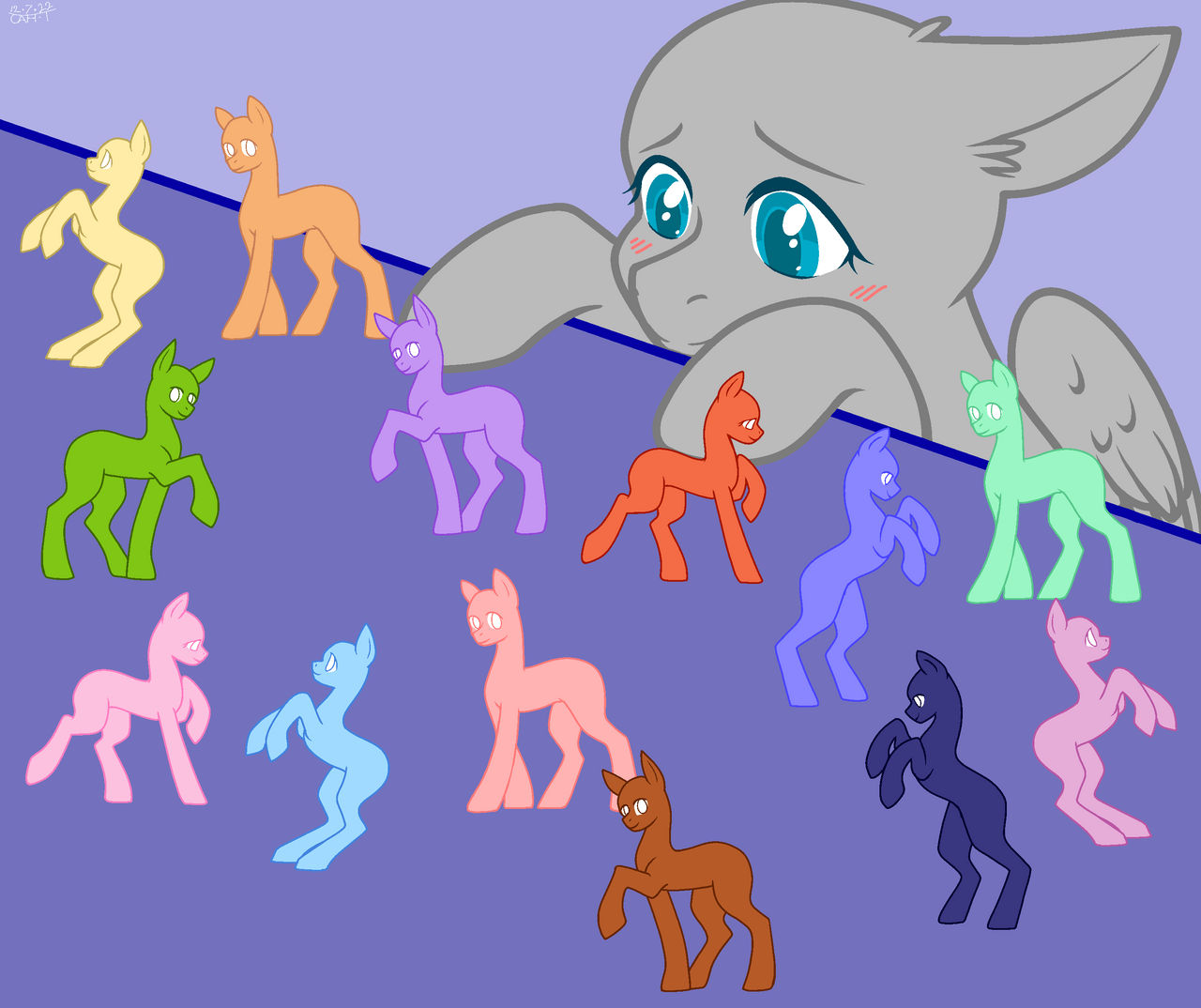 Mlp Base Design Toy Collection MLP Base by htotnesnahac on DeviantArt