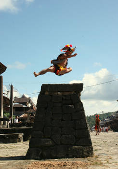stone jumping