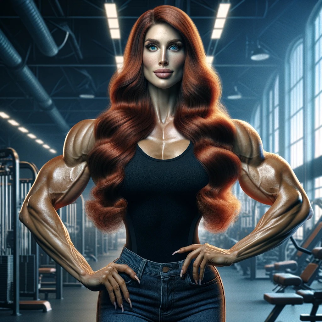 Hitting the Gym 4 by deVIAntmusclequeen on DeviantArt