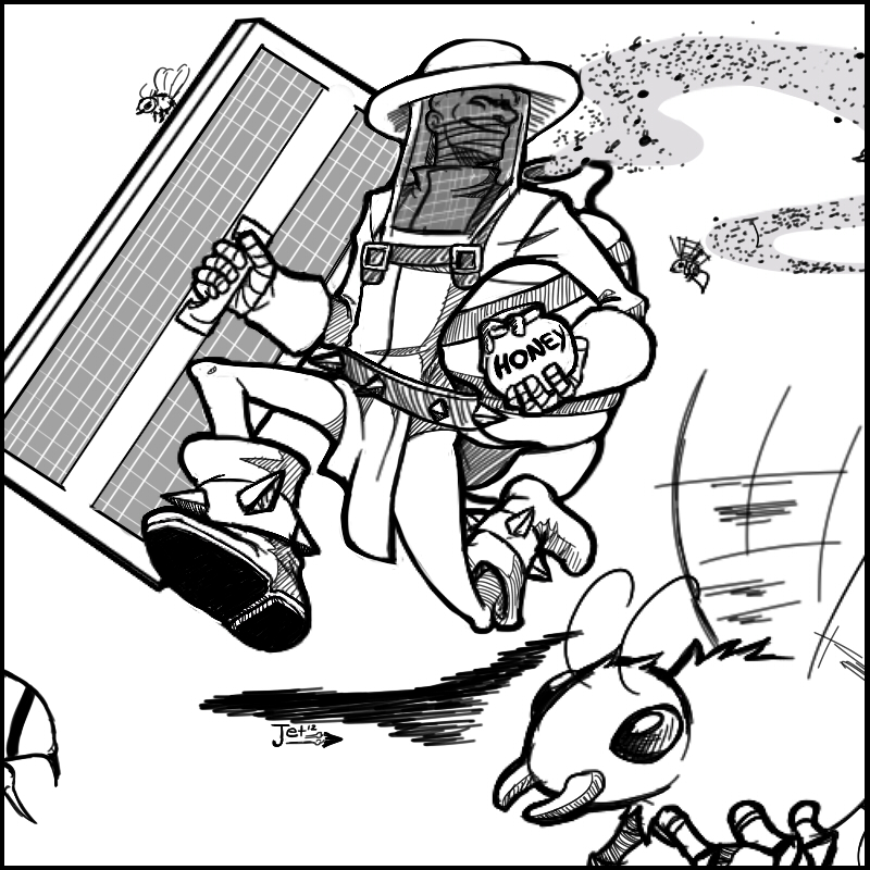 Bee Keeper Singed