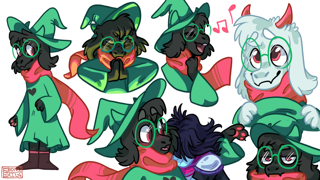 Ralsei Doodles! by EbonyTails on DeviantArt