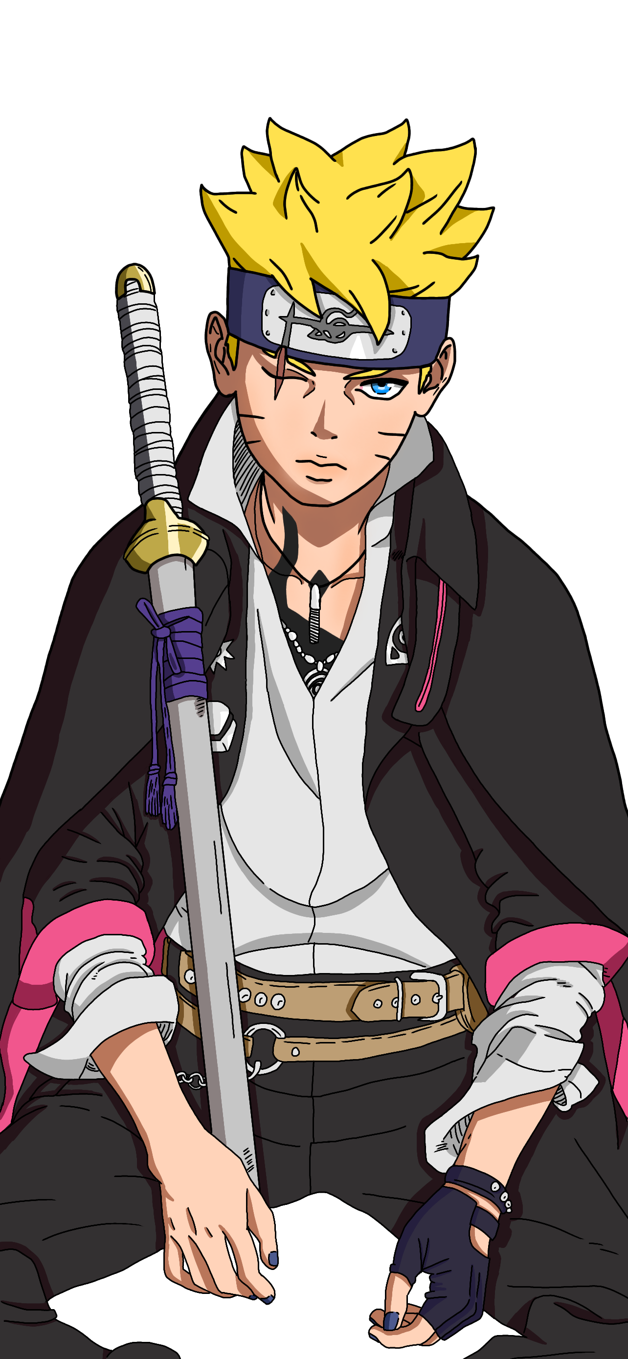 Boruto Two Blue Vortex (Transparent Render) by yousuckthiscock on