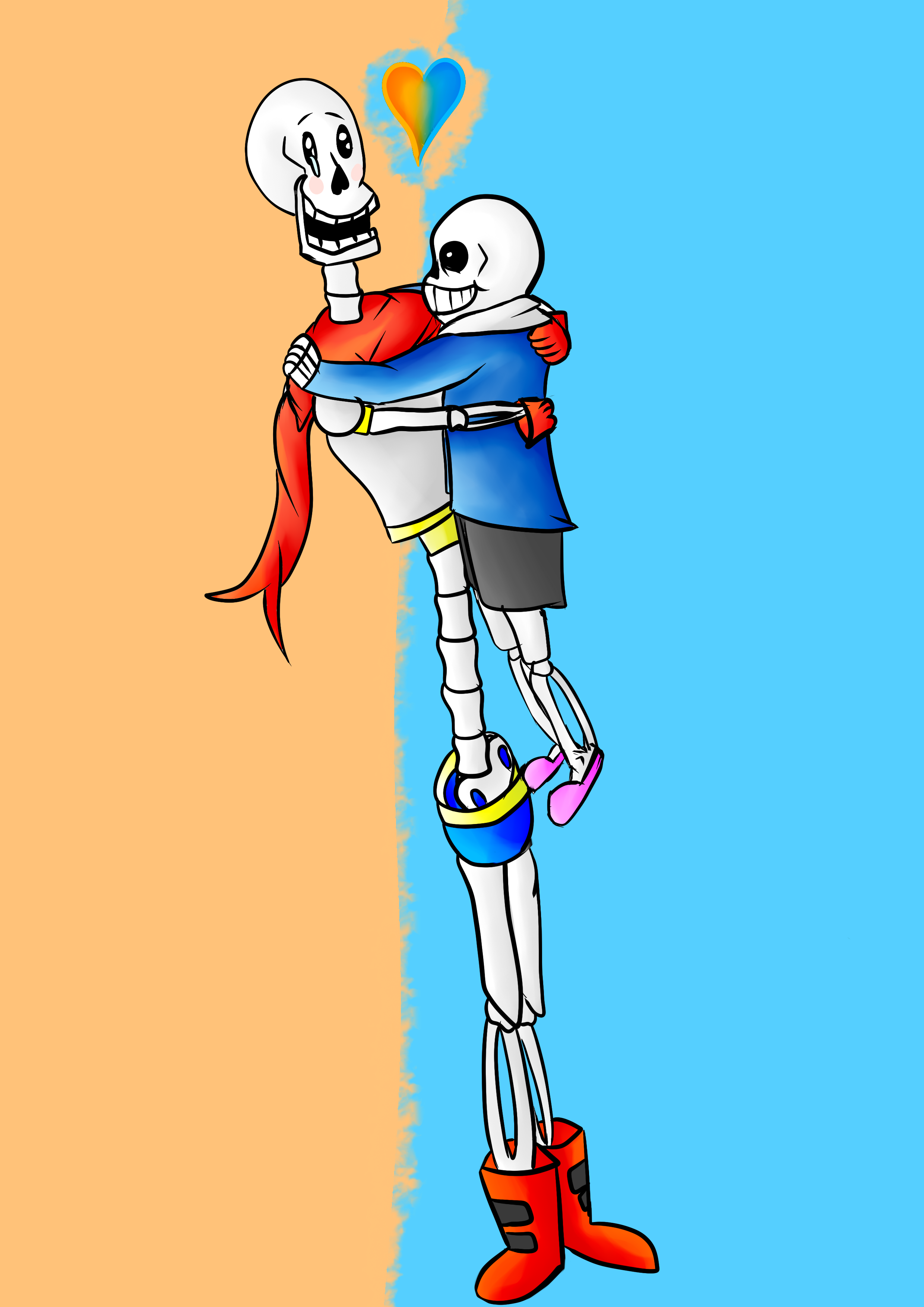 Brother Love Sans And Papyrus Fanart Undertale By Minecraftine01 On Deviantart