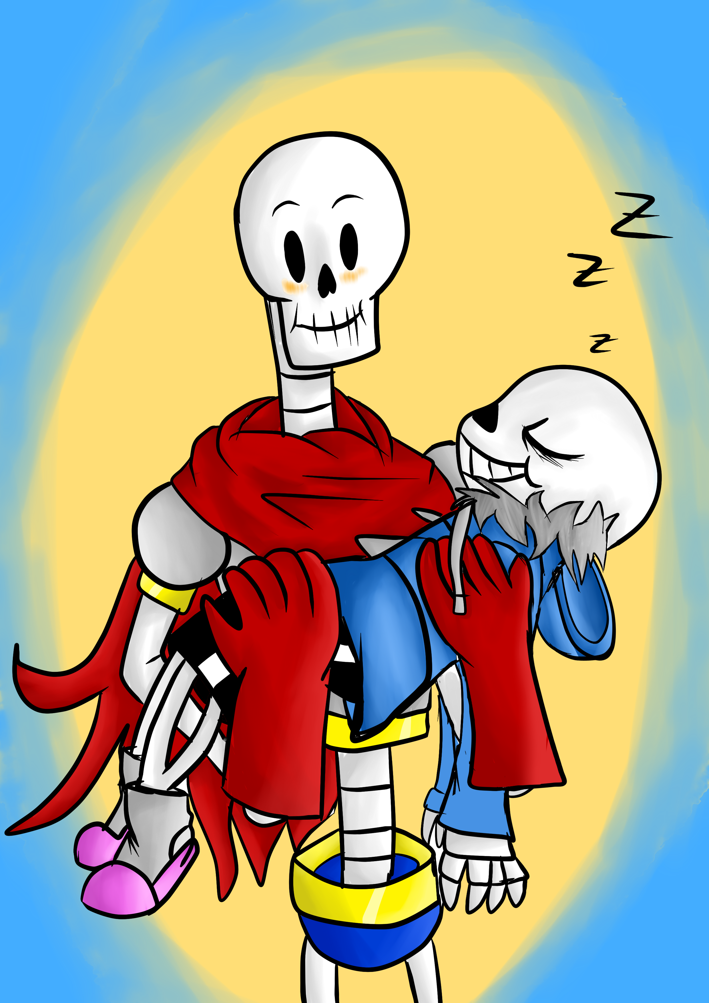 Sleep Well Sans And Papyrus Fanart Undertale By Minecraftine01 On Deviantart