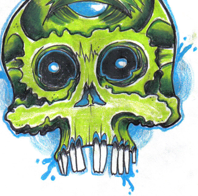 green skull