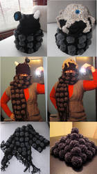 Dalek Reversible Hat and Scarf