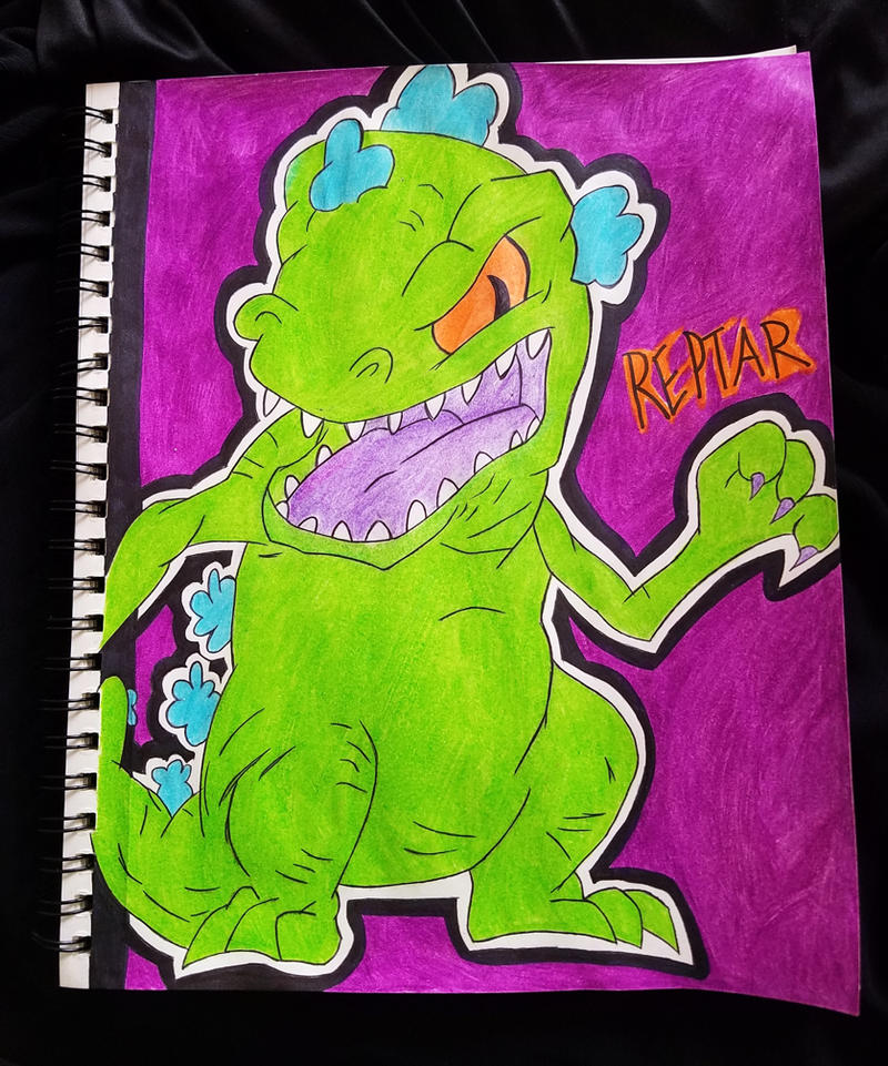 Reptar drawing by CrazyWave23HD on DeviantArt