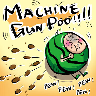 Machine Gun Poop Jenny Machine Gun Poo by FormoSaSa on DeviantArt