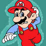 Mario is running in the 80s