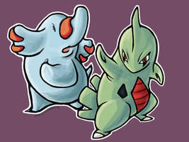 Larvitar And Phanpy