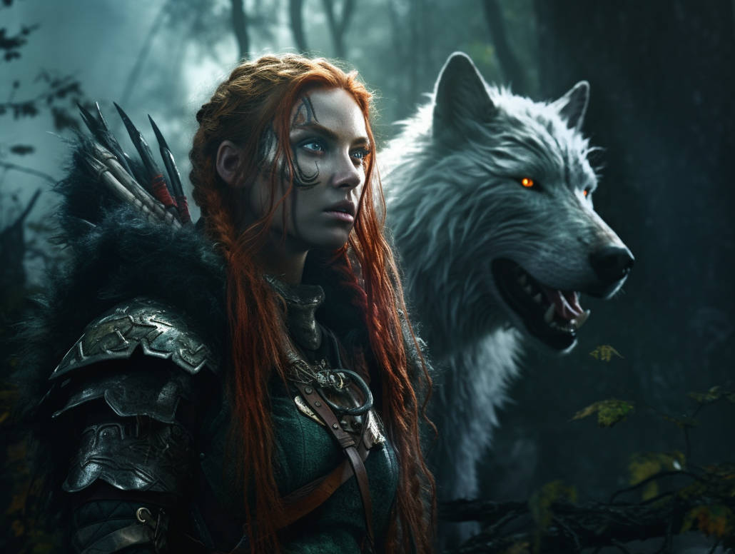 ranger and wolf by FENGTASY on DeviantArt