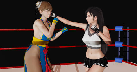 Tifa vs Chun-Li - 1 by AaronKyle98